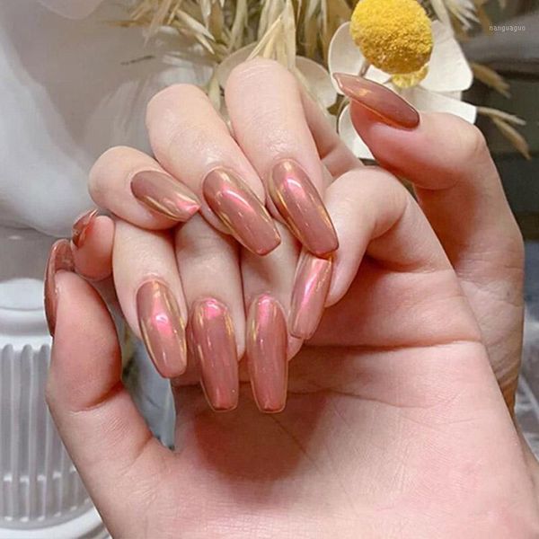 24pcs splendid aurora wearable long square head mermaid kyi pink mirror magic color detachable fake nails beauty tools d1, Red;gold
24pcs splendid aurora wearable long square head mermaid kyi pink mirror magic color detachable fake nails beauty tools d1, Red;gold