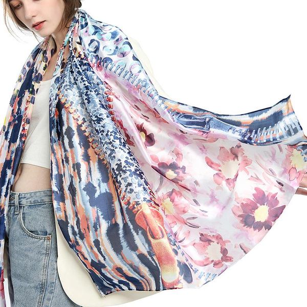 scarves 2021 women autumn keep warm cotton linen wrap leopard flower print scarf lady soft elegant shawls female echarpe 180x90cm, Blue;gray
scarves 2021 women autumn keep warm cotton linen wrap leopard flower print scarf lady soft elegant shawls female echarpe 180x90cm, Blue;gray