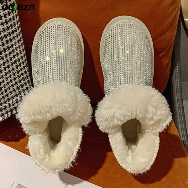 boots women snow modern short ankle ladies platform shoes for winter furry warm luxury rhinestone female booties, Black
boots women snow modern short ankle ladies platform shoes for winter furry warm luxury rhinestone female booties, Black