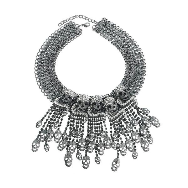 pendant necklaces dvacaman funny multilayer rhinestone skull necklace for women choker halloween party jewelry gifts fashion, Silver
pendant necklaces dvacaman funny multilayer rhinestone skull necklace for women choker halloween party jewelry gifts fashion, Silver