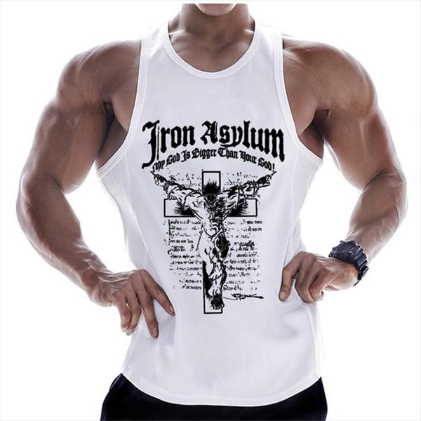 bodybuilding tank men gyms fitness workout cotton sleeveless shirt clothing male casual stringer singlet vest, White;black
bodybuilding tank men gyms fitness workout cotton sleeveless shirt clothing male casual stringer singlet vest, White;black