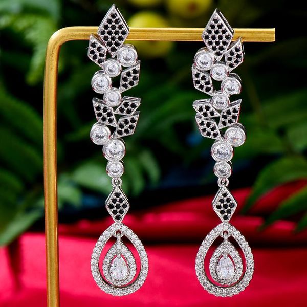 dangle & chandelier godki 107mm maxi size street style long drop earrings for women wedding party cubic zircon dubai bridal earring boucle d, Silver
dangle & chandelier godki 107mm maxi size street style long drop earrings for women wedding party cubic zircon dubai bridal earring boucle d, Silver