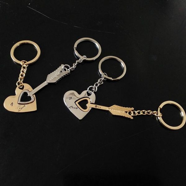 Car Keychain Lettering Couple Keychain Metal Key Ring Keyring Key Chain Creative Key Holder Auto Accessories