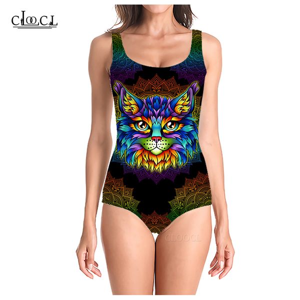 cloocl 2021 animal color cat style swimsuit 3d print girls one-piece summer bathing suit sleeveless slim women's fashion, White;black
cloocl 2021 animal color cat style swimsuit 3d print girls one-piece summer bathing suit sleeveless slim women's fashion, White;black