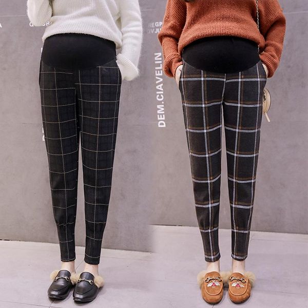 maternity bottoms style winter woolen outer wear pregnant women's pants autumn and fashion mom leggings brushed thick, White 
maternity bottoms style winter woolen outer wear pregnant women's pants autumn and fashion mom leggings brushed thick, White