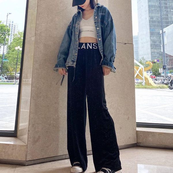 autumn & winter online celebrity selling jin si rong flashing loose pants female high-waisted casual slimming drape mop women's capris, Black;white
autumn & winter online celebrity selling jin si rong flashing loose pants female high-waisted casual slimming drape mop women's capris, Black;white