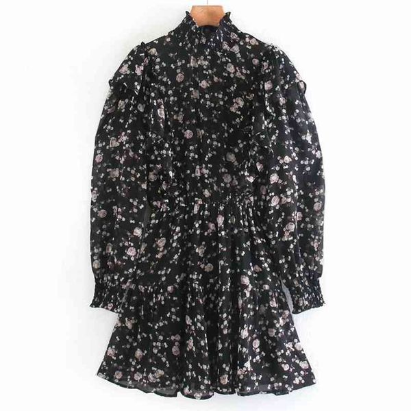 women vintege chiffon summer mini dress long sleeve floral print ruffles lining female elegant dresses vestidos ww6696 210513, Black;gray
women vintege chiffon summer mini dress long sleeve floral print ruffles lining female elegant dresses vestidos ww6696 210513, Black;gray