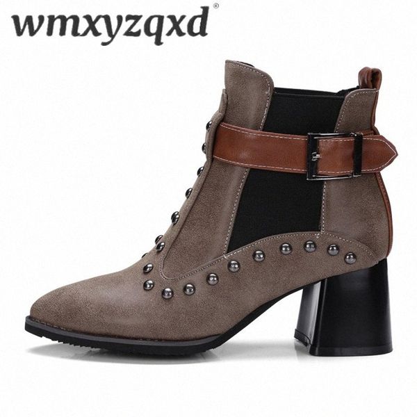botas invierno mujer winter rivet leather ankle boots woman high heels mixed colors warm lady booties large size 33 48 wmxyzqxd o7xy#, Black
botas invierno mujer winter rivet leather ankle boots woman high heels mixed colors warm lady booties large size 33 48 wmxyzqxd o7xy#, Black