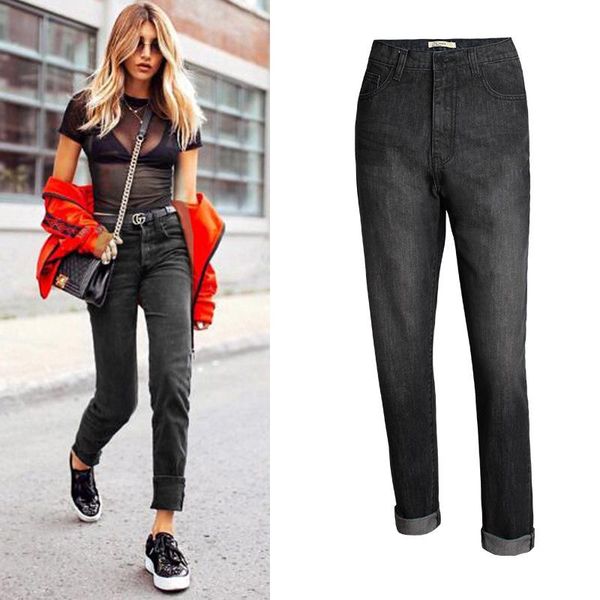 women's jeans women boyfriend high waisted loose straight slim fit cotton denim pants korean woman clothes black bf jean trousers autum, Blue
women's jeans women boyfriend high waisted loose straight slim fit cotton denim pants korean woman clothes black bf jean trousers autum, Blue