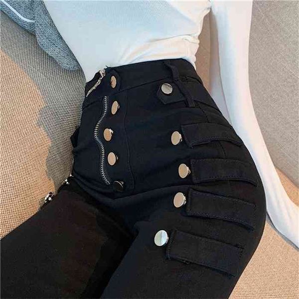 2021 spring autumn new fashion jeans women double breasted decoration high waist black elastic slim casual pencil pants kz886, Blue
2021 spring autumn new fashion jeans women double breasted decoration high waist black elastic slim casual pencil pants kz886, Blue