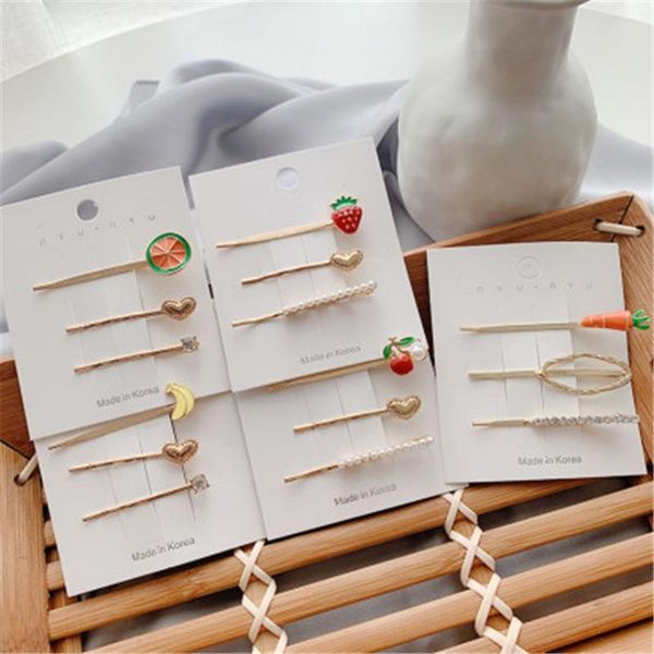 3pcs/set pearl hair clips cute fruit hairpin accessories for women cherry strawberry barrettes fashion headwear, Slivery;white
3pcs/set pearl hair clips cute fruit hairpin accessories for women cherry strawberry barrettes fashion headwear, Slivery;white
