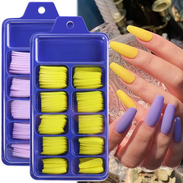 100pcs set nail tips blue case full wear long ballet fake fingernail tip solid color colorful t-shaped armor, Red;gold
100pcs set nail tips blue case full wear long ballet fake fingernail tip solid color colorful t-shaped armor, Red;gold