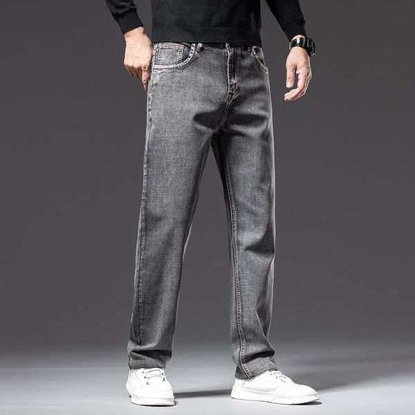 men's jeans plus size 40 42 44 autumn smoky gray straight-leg business casual cotton stretch denim pants male brand clothing, Blue
men's jeans plus size 40 42 44 autumn smoky gray straight-leg business casual cotton stretch denim pants male brand clothing, Blue