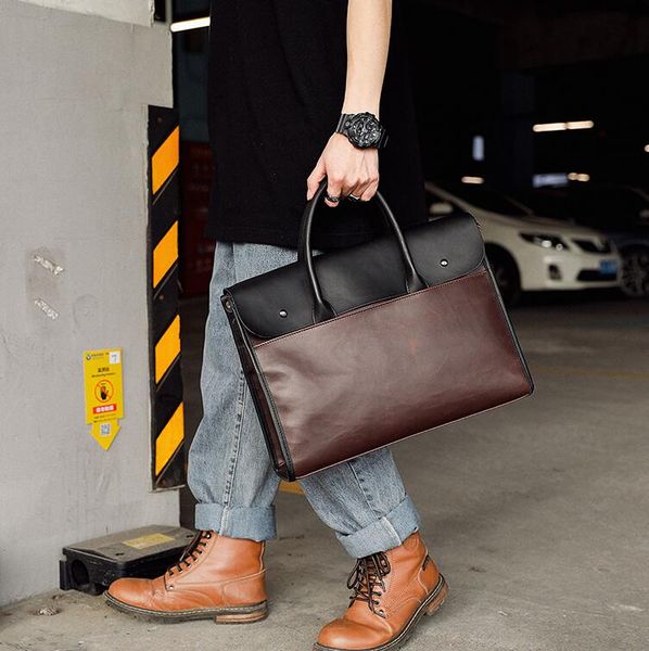 wholesale men handbag cross stitching leather bag retro contrast leatheres files computer handbags crazy horse leathers mens shoulder bags
wholesale men handbag cross stitching leather bag retro contrast leatheres files computer handbags crazy horse leathers mens shoulder bags