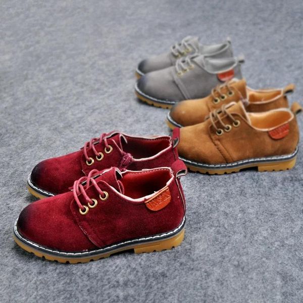 classic spring autumn boys girls pu leather shoes kids casual loafers lace-up children' sneakers british style flat, Black;grey
classic spring autumn boys girls pu leather shoes kids casual loafers lace-up children' sneakers british style flat, Black;grey
