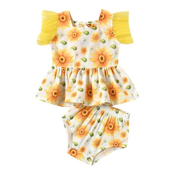 baby girls summer clothes loose cotton sleeveless suit 6-24m sunflower casual tshirts shorts set comfortable outfits clothing sets, White
baby girls summer clothes loose cotton sleeveless suit 6-24m sunflower casual tshirts shorts set comfortable outfits clothing sets, White