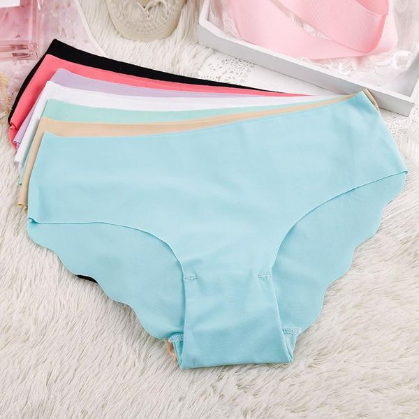 women's panties 2021 product ice silk seamless underwear wave low-rise cotton briefs plus size women, Black;pink
women's panties 2021 product ice silk seamless underwear wave low-rise cotton briefs plus size women, Black;pink