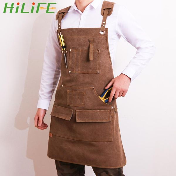 canvas apron with tool pockets adjustable cross-back straps for woodworking painting craft cafe aprons
canvas apron with tool pockets adjustable cross-back straps for woodworking painting craft cafe aprons