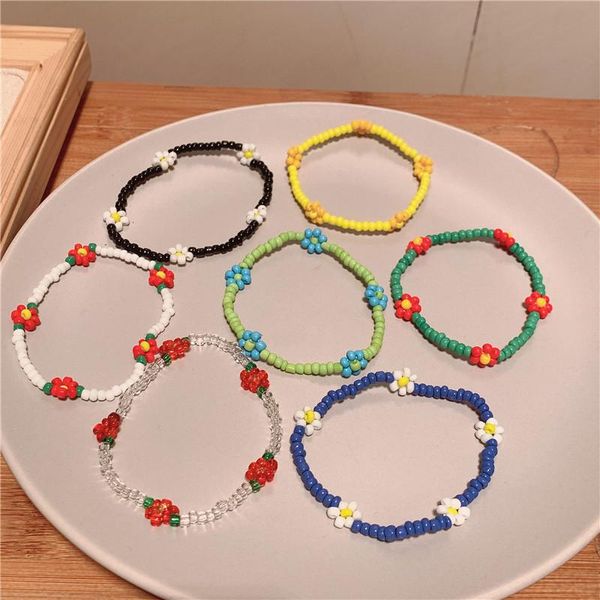 beaded, strands girl's chic flower hand chain trendy colorful acrylic beaded bracelet for female delicate bangles daily ladies accessor, Black
beaded, strands girl's chic flower hand chain trendy colorful acrylic beaded bracelet for female delicate bangles daily ladies accessor, Black