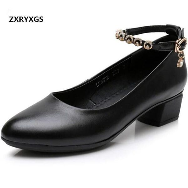 dress shoes zxryxgs brand square heel ol work woman 2021 spring genuine leather high heels 4 cm, Black
dress shoes zxryxgs brand square heel ol work woman 2021 spring genuine leather high heels 4 cm, Black