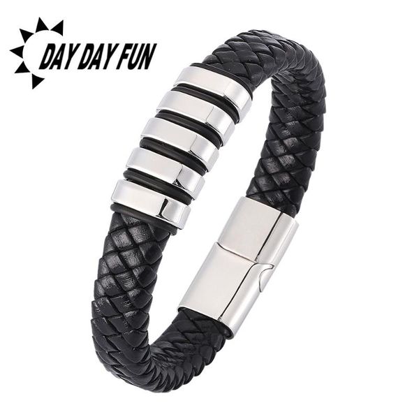 charm bracelets trendy jewelry genuine leather bracelet men stainless steel magnetic clasp punk wrist band gifts e0367, Golden;silver
charm bracelets trendy jewelry genuine leather bracelet men stainless steel magnetic clasp punk wrist band gifts e0367, Golden;silver