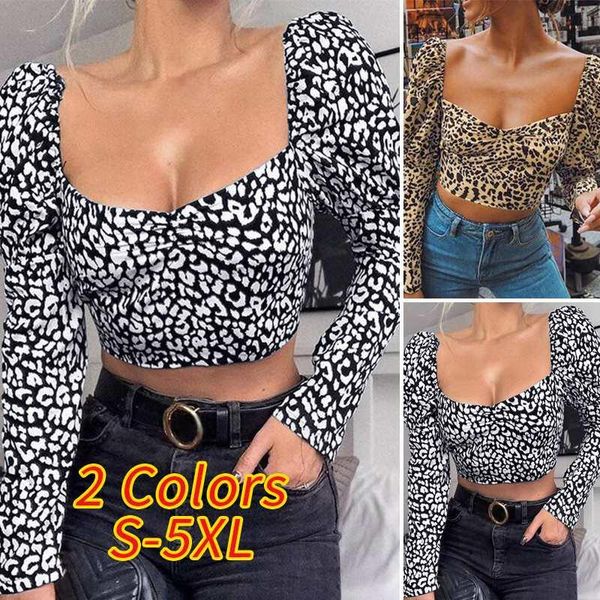 blouses women 2021 casual square neck party shirts 5xl femme vintage leopard printed bohemian blusas plus size women's &, White
blouses women 2021 casual square neck party shirts 5xl femme vintage leopard printed bohemian blusas plus size women's &, White