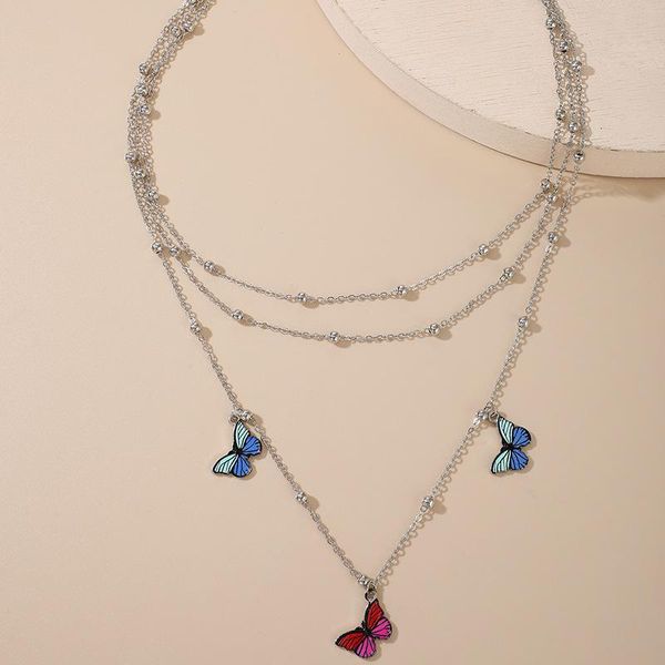 silver color choker necklace for women 3 layers cute butterfly pendant chain necklaces & pendants velvet chokers fashion jewelry
silver color choker necklace for women 3 layers cute butterfly pendant chain necklaces & pendants velvet chokers fashion jewelry