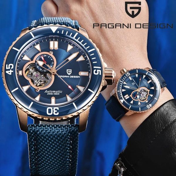 wristwatches pagani design watch men's 44mm luminous dial automatic mechanical wristwatch busines leather strap waterproof cloc, Slivery;brown
wristwatches pagani design watch men's 44mm luminous dial automatic mechanical wristwatch busines leather strap waterproof cloc, Slivery;brown