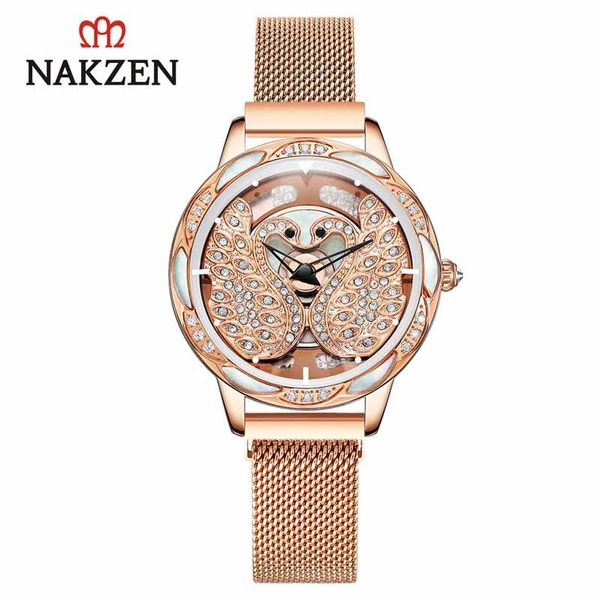 wristwatches nakzen women watches stainless steel wristwatch luxury quartz montre femme life waterproof clock gifts for, Slivery;brown
wristwatches nakzen women watches stainless steel wristwatch luxury quartz montre femme life waterproof clock gifts for, Slivery;brown