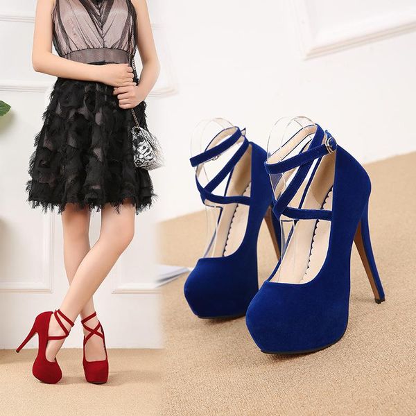 dress shoes large size women's high heels european and american fashion cross straps women have 35-46, Black
dress shoes large size women's high heels european and american fashion cross straps women have 35-46, Black