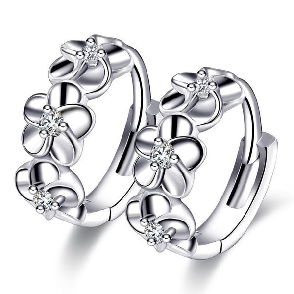 hoop & huggie 1 pair silver color flower earrings small round rhinestones women's fashion jewelry gifts gift, Golden;silver
hoop & huggie 1 pair silver color flower earrings small round rhinestones women's fashion jewelry gifts gift, Golden;silver