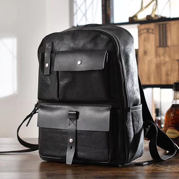 backpack natural cowskin men's travel 100% genuine leather large capacity school bag full grain laptop
backpack natural cowskin men's travel 100% genuine leather large capacity school bag full grain laptop