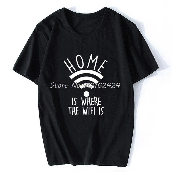 men's t-shirts home is where the wifi funny graphic fashion cotton short sleeve t shirts o-neck i need computer geek t-shirt, White;black
men's t-shirts home is where the wifi funny graphic fashion cotton short sleeve t shirts o-neck i need computer geek t-shirt, White;black