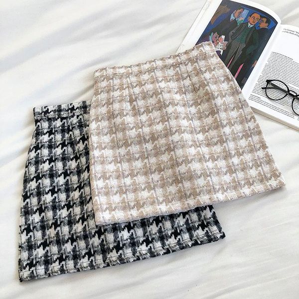 skirts houndstooth skirt 2021 winter spring retro high waist thick a-line woolen tweed mini, Black
skirts houndstooth skirt 2021 winter spring retro high waist thick a-line woolen tweed mini, Black