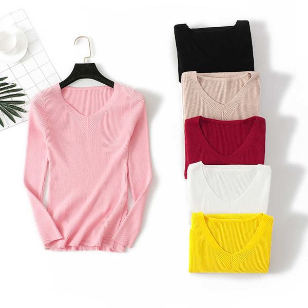 jocoo jolee women fashion v neck solid slim knitted sweater autumn winter korean harajuku pullover causal jumpers vintage 210619, White;black
jocoo jolee women fashion v neck solid slim knitted sweater autumn winter korean harajuku pullover causal jumpers vintage 210619, White;black