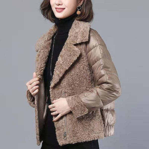 women filling cotton patchwork short jacket autumn and winter casual style woman parkas female coats women's down &, Black
women filling cotton patchwork short jacket autumn and winter casual style woman parkas female coats women's down &, Black