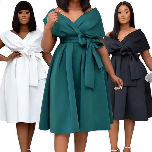 women dress dresses bow elegant wedding party for plus size s xxxl clothing vestidos, Black;gray
women dress dresses bow elegant wedding party for plus size s xxxl clothing vestidos, Black;gray