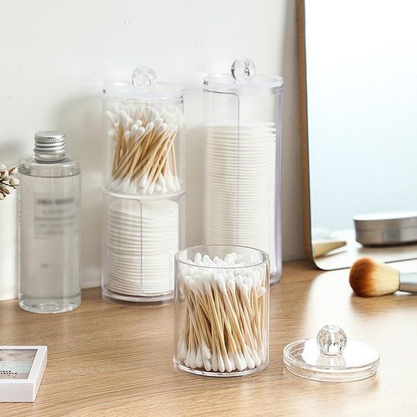 storage boxes & bins makeup cotton swab box organizer for cosmetics jewelry round transparent plastic container bathroom accessories
storage boxes & bins makeup cotton swab box organizer for cosmetics jewelry round transparent plastic container bathroom accessories