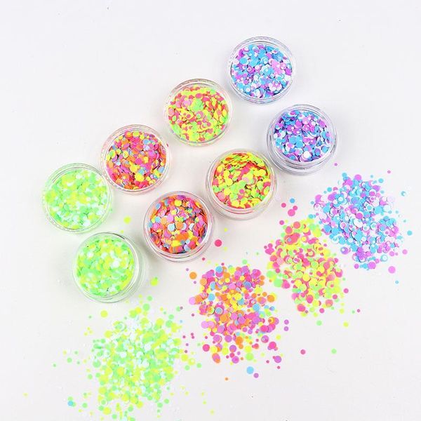 50g polish nail flakes dots round shape paillettes pigment neon glitter shiny holographic sequins for manicure art decor1, Silver;gold
50g polish nail flakes dots round shape paillettes pigment neon glitter shiny holographic sequins for manicure art decor1, Silver;gold