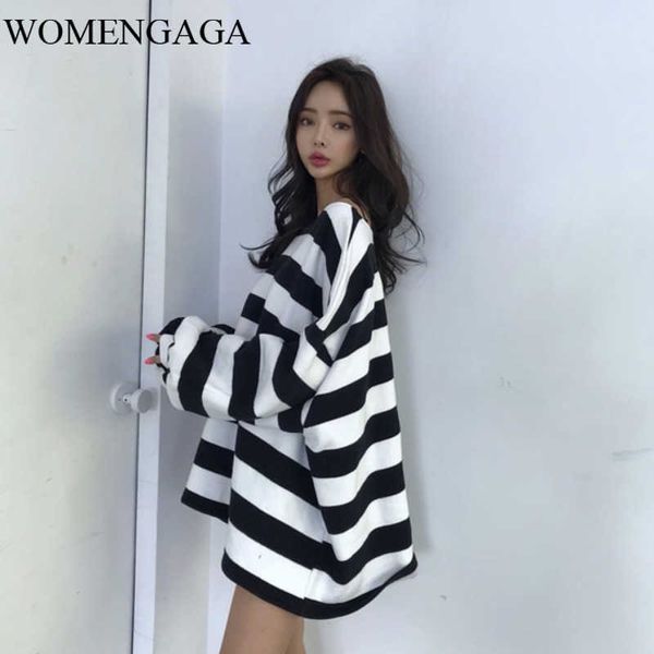 womengaga korean loose lantern sleeve mid-length striped thin sweater women's slash neck off-shoulder t shirt 9r58 210603, White
womengaga korean loose lantern sleeve mid-length striped thin sweater women's slash neck off-shoulder t shirt 9r58 210603, White