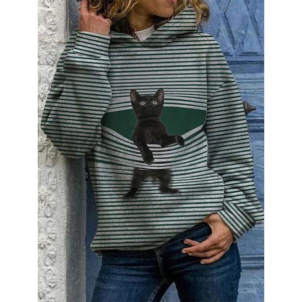 women's black cat pattern party pullover hooded sweatshirt graphic 3d printing round neck long sleeve casual fall winter
women's black cat pattern party pullover hooded sweatshirt graphic 3d printing round neck long sleeve casual fall winter