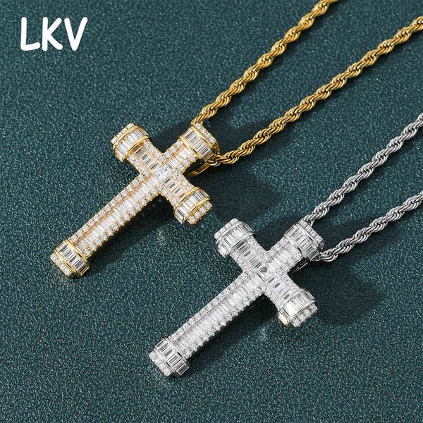 men's hip hop zircon cross twist chain street punk rap trendsetter necklace pendant, Silver
men's hip hop zircon cross twist chain street punk rap trendsetter necklace pendant, Silver