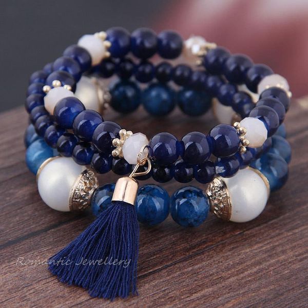 beaded, strands 2021 ethnic crystal beads long tassel bracelets for women girls bohemian elastic rope wrap bracelet pulseira feminina, Black
beaded, strands 2021 ethnic crystal beads long tassel bracelets for women girls bohemian elastic rope wrap bracelet pulseira feminina, Black