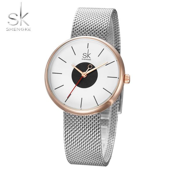wristwatches shengke brand women watches stainless steel girls' creative wristwatch female dress clocks, Slivery;brown
wristwatches shengke brand women watches stainless steel girls' creative wristwatch female dress clocks, Slivery;brown