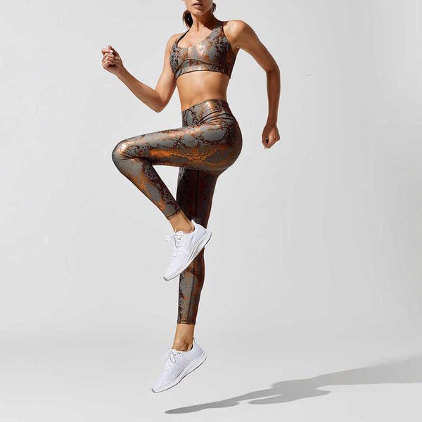 tracksuits ins net red gilded fitness metal snake running sports yoga suit female, Gray
tracksuits ins net red gilded fitness metal snake running sports yoga suit female, Gray