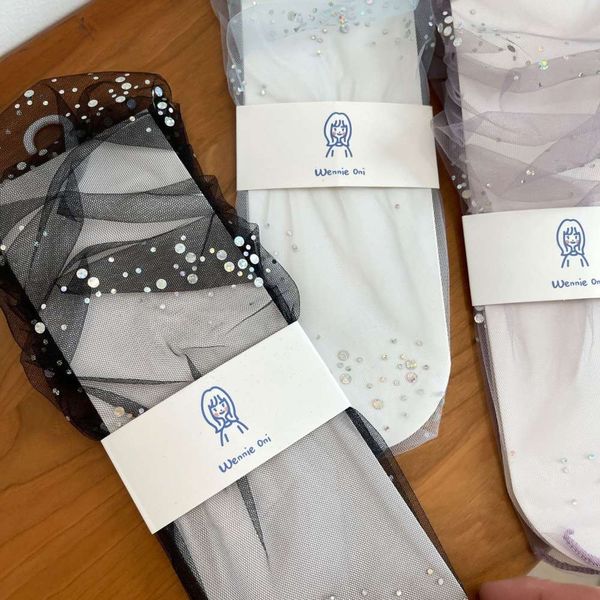 summer rhinestone shiny high women socks lace spring transparent hollow out tube thin fairy mesh sock for female, Black;white
summer rhinestone shiny high women socks lace spring transparent hollow out tube thin fairy mesh sock for female, Black;white