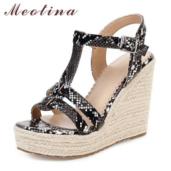 meotina snake print platform wedge sandals women shoes high heel round toe buckle ladies shoes fashion party shoes size 4-.5 210608, Black
meotina snake print platform wedge sandals women shoes high heel round toe buckle ladies shoes fashion party shoes size 4-.5 210608, Black