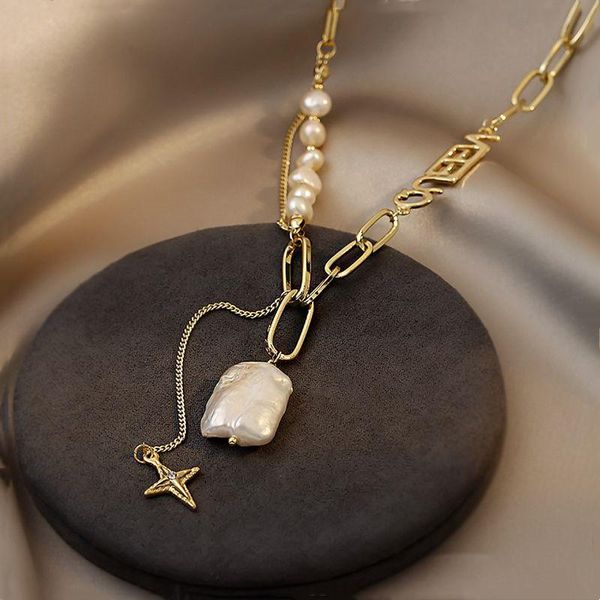 pendant necklaces lovoacc vintage baroque irregular freshwater pearl star for women asymmetric letter chain metal necklace gifts, Silver
pendant necklaces lovoacc vintage baroque irregular freshwater pearl star for women asymmetric letter chain metal necklace gifts, Silver
