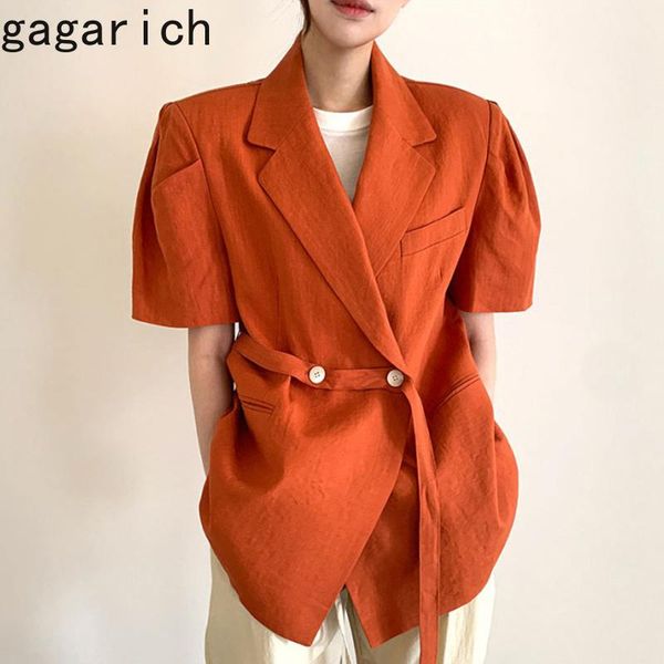 women's jackets gagarich women jacket summer korean style chic french elegant office lady two button loose puff sleeve suit cropped coa, Black;brown
women's jackets gagarich women jacket summer korean style chic french elegant office lady two button loose puff sleeve suit cropped coa, Black;brown