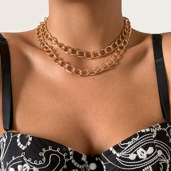 chains punk basic multi layer iron statement short collar clavicle chain choker necklace for women men minimalism jewelry, Silver
chains punk basic multi layer iron statement short collar clavicle chain choker necklace for women men minimalism jewelry, Silver
